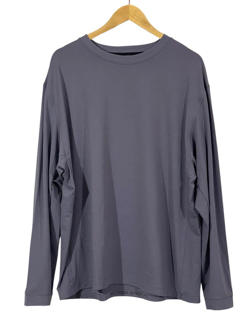 NWT Lululemon Men's Easy Set Train Long Sleeve Shirt - Grape Mist - XL